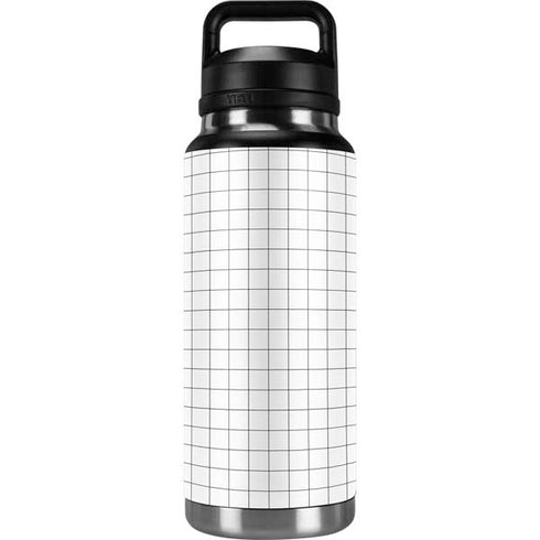 White Grid YETI Rambler 36oz Bottle Skin