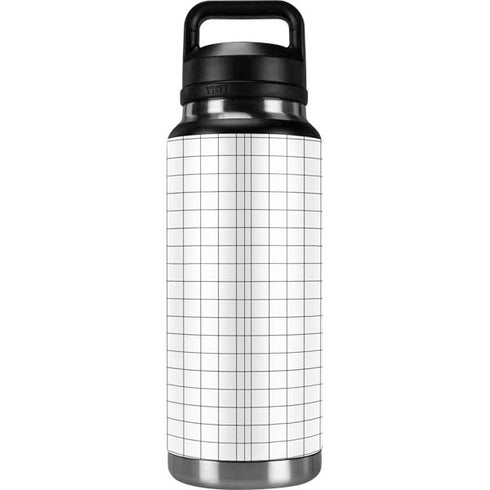 White Grid YETI Rambler 36oz Bottle Skin
