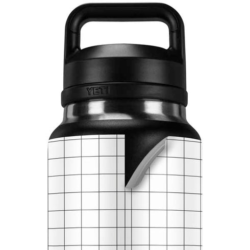 White Grid YETI Rambler 36oz Bottle Skin
