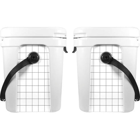 White Grid YETI Roadie 24 Hard Cooler Skin