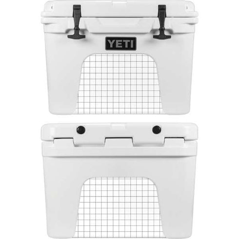 White Grid YETI Tundra 35 Hard Cooler Skin
