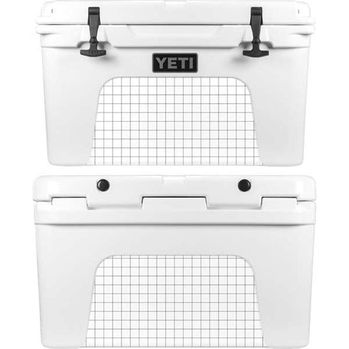 White Grid YETI Tundra 45 Hard Cooler Skin