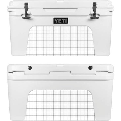 White Grid YETI Tundra 65 Hard Cooler Skin