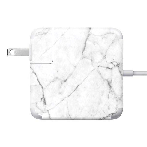 White Marble 85W Power Adapter (15 and 17 inch MacBook Pro Charger) Skin