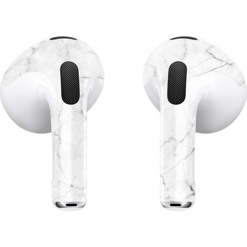 White Marble Apple AirPods (3rd Gen 2021) Skin