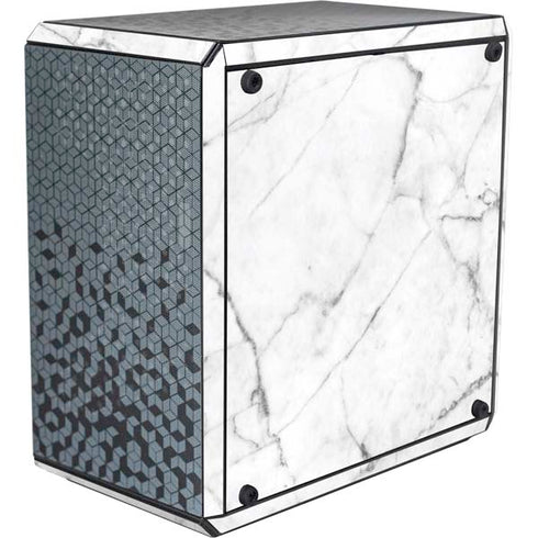 White Marble Cooler Master MasterBox Q300L Mini Tower Skin