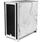 White Marble Corsair 4000D Tempered Glass Mid-Tower ATX Case Skin