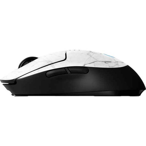 White Marble G Pro Wireless Gaming Mouse Skin