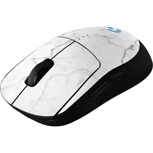 White Marble G Pro Wireless Gaming Mouse Skin