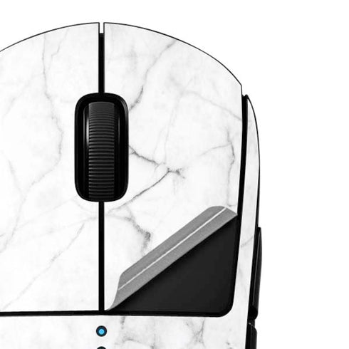White Marble G Pro Wireless Gaming Mouse Skin