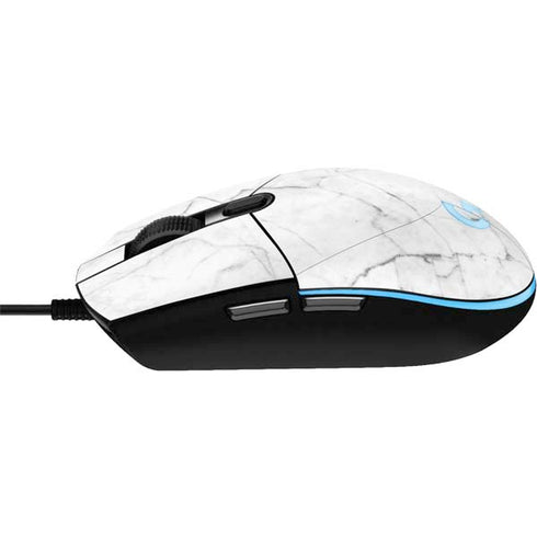 White Marble G203 Prodigy RGB Wired Gaming Mouse Skin