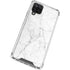 White Marble Galaxy A12 Clear Case