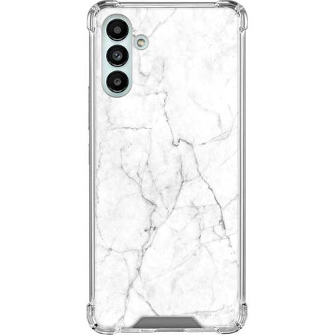 White Marble Galaxy A13 5G Clear Case