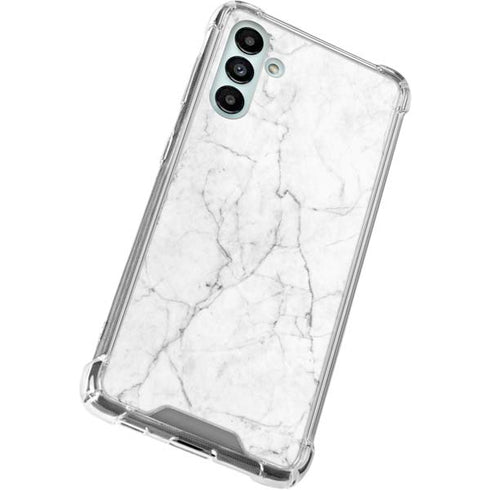 White Marble Galaxy A13 5G Clear Case
