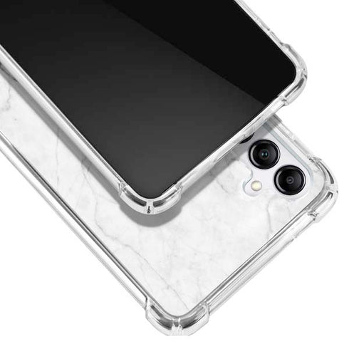 White Marble Galaxy A14 5G Clear Case