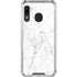 White Marble Galaxy A30 Clear Case