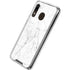 White Marble Galaxy A30 Clear Case