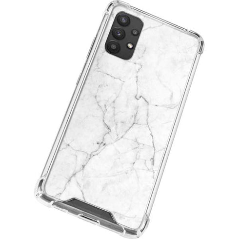 White Marble Galaxy A32 5G Clear Case