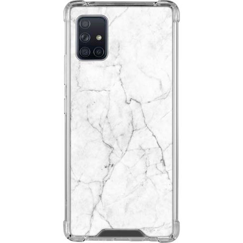 White Marble Galaxy A51 5G Clear Case