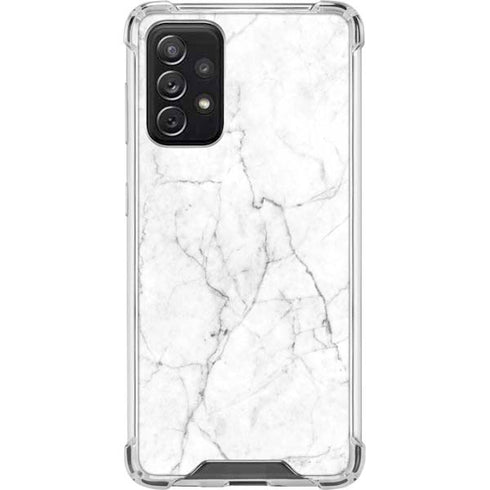 White Marble Galaxy A72 5G Clear Case