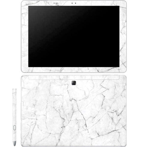 White Marble Galaxy Book 12in Skin