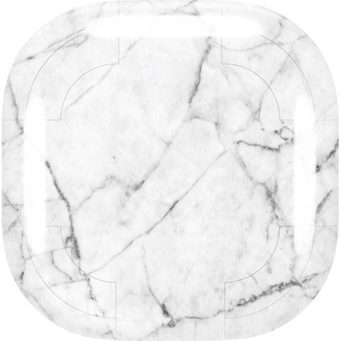 White Marble Galaxy Buds Live Skin