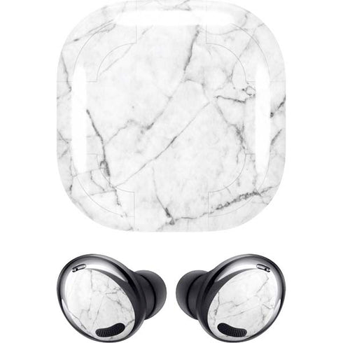 White Marble Galaxy Buds Pro Skin