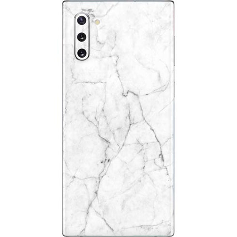 White Marble Galaxy Note 10 Skin