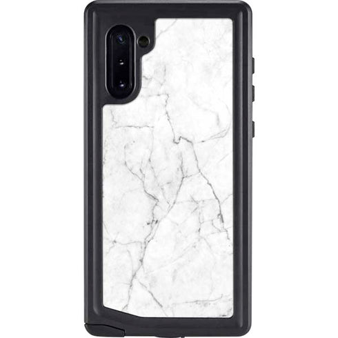 White Marble Galaxy Note 10 Waterproof Case