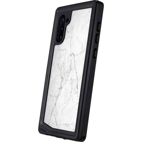 White Marble Galaxy Note 10 Waterproof Case
