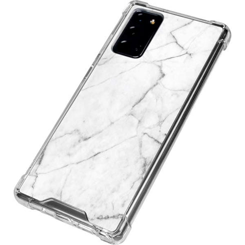 White Marble Galaxy Note20 5G Clear Case