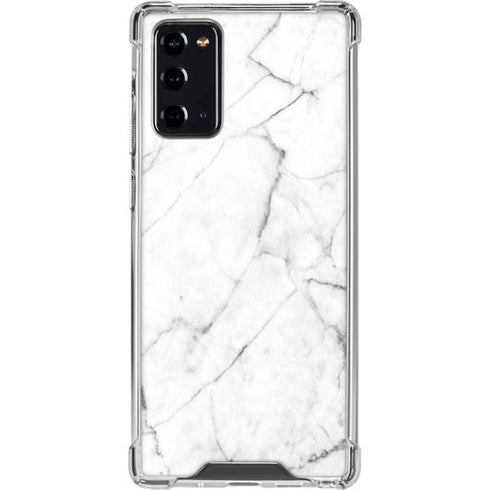 White Marble Galaxy Note20 5G Clear Case