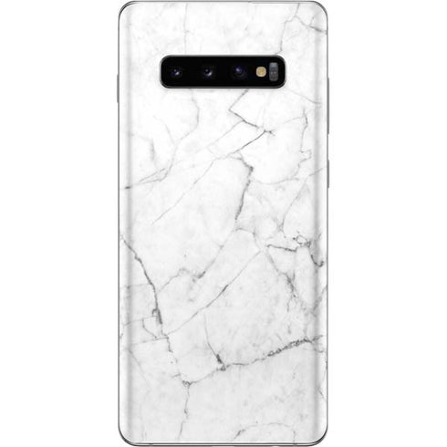 White Marble Galaxy S10 Plus Skin