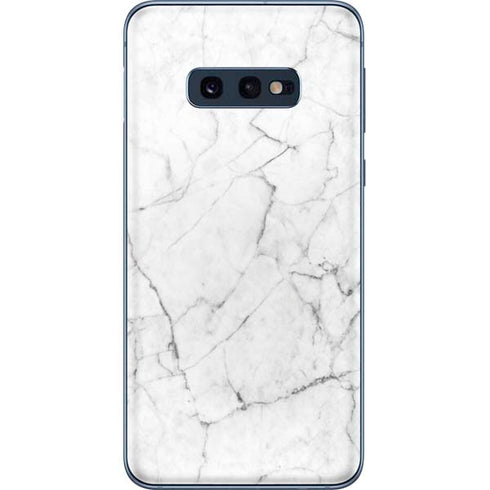 White Marble Galaxy S10e Skin