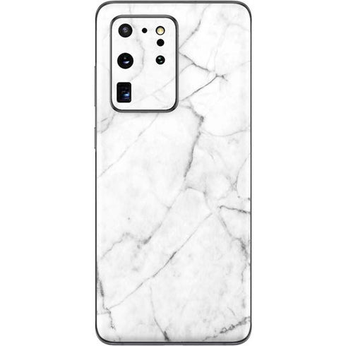 White Marble Galaxy S20 Ultra 5G Skin
