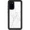White Marble Galaxy S20 Waterproof Case