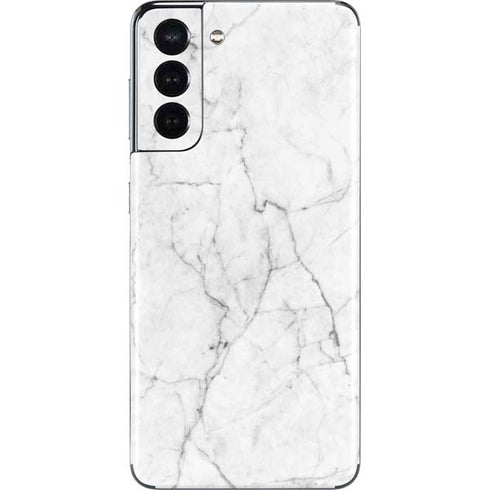White Marble Galaxy S21 5G Skin
