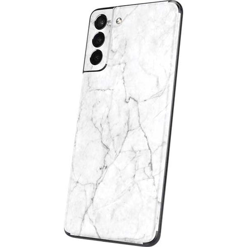 White Marble Galaxy S21 5G Skin