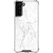White Marble Galaxy S21 FE Clear Case