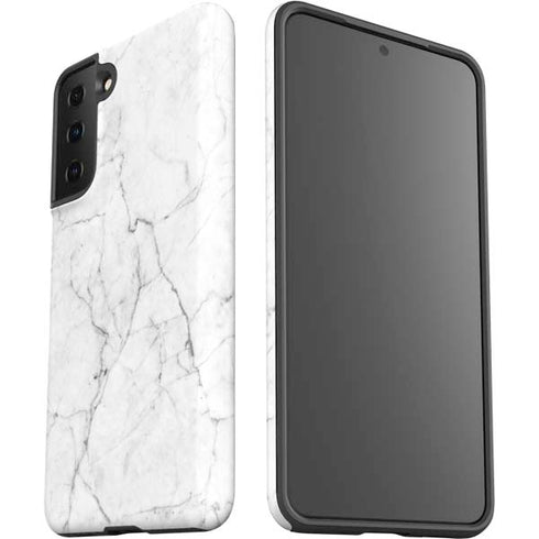 White Marble Galaxy S21 FE Pro Case