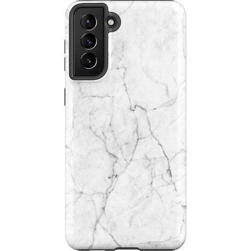White Marble Galaxy S21 Plus 5G Pro Case