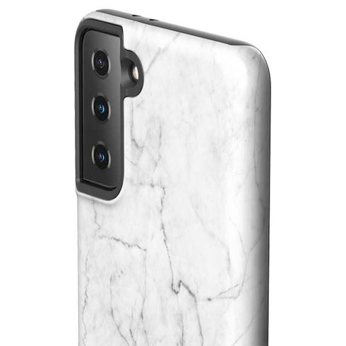 White Marble Galaxy S21 Plus 5G Pro Case