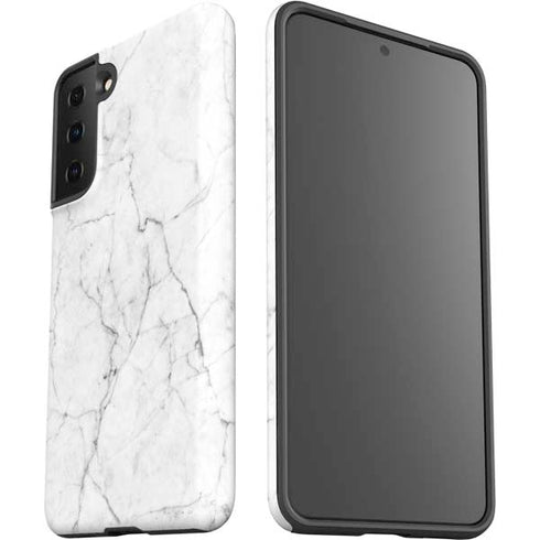 White Marble Galaxy S21 Plus 5G Pro Case