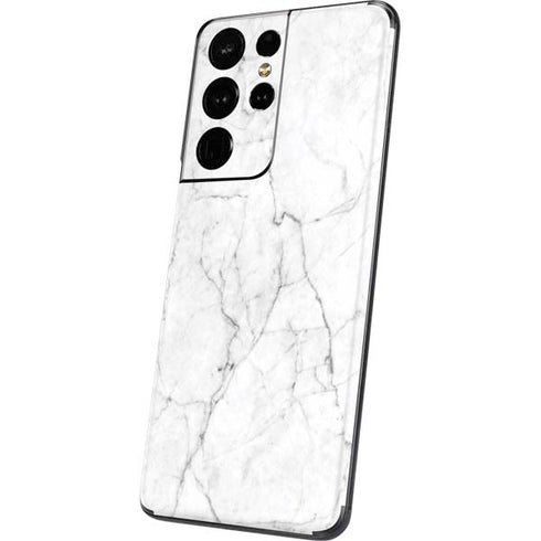 White Marble Galaxy S21 Ultra 5G Skin