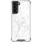 White Marble Galaxy S22 Clear Case