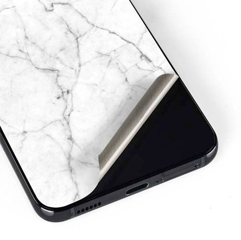 White Marble Galaxy S22 Skin