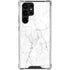 White Marble Galaxy S22 Ultra Clear Case