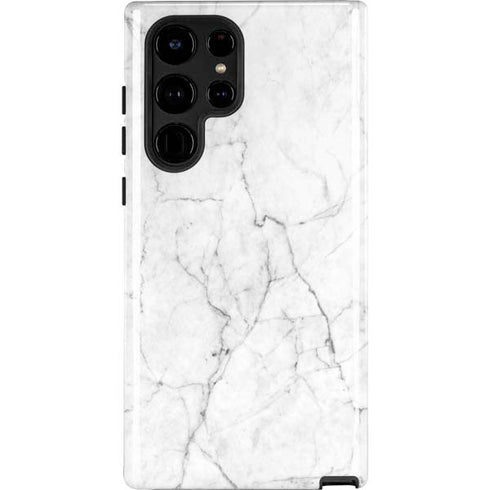 White Marble Galaxy S22 Ultra Pro Case