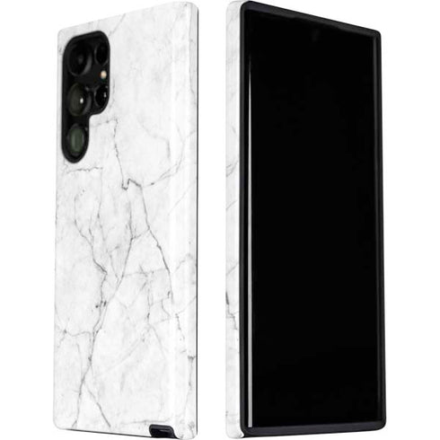 White Marble Galaxy S22 Ultra Pro Case