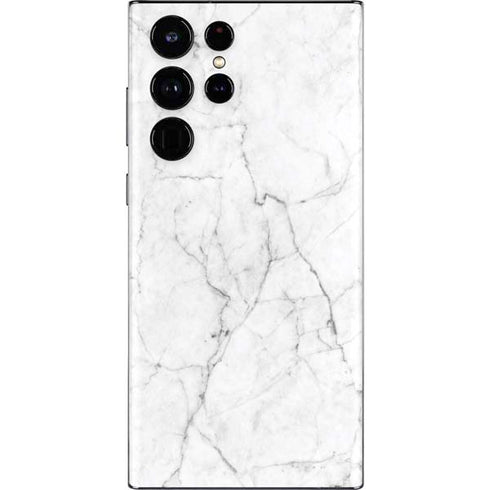 White Marble Galaxy S22 Ultra Skin